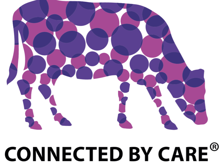 Cow connected by care logo